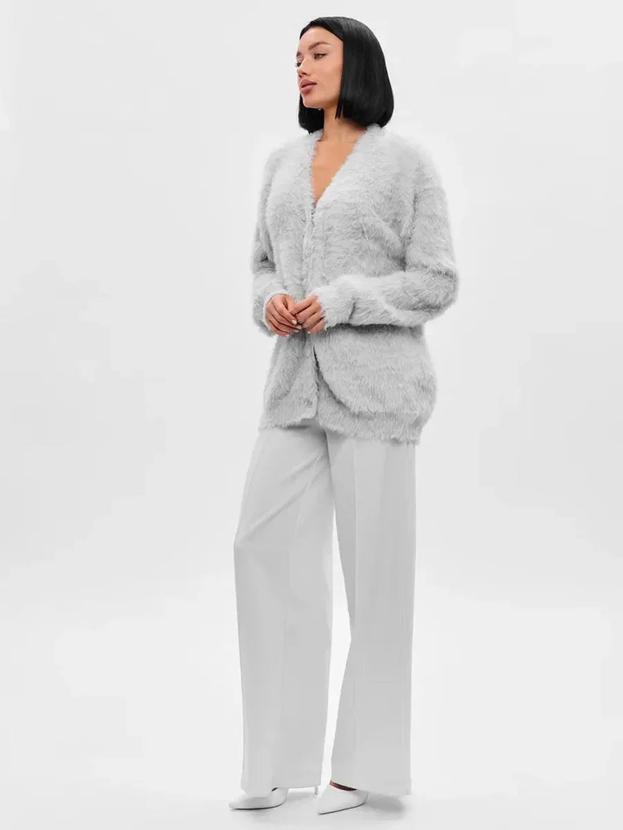 Cozy Priya Loose V-neck Sweater - Fall Essential