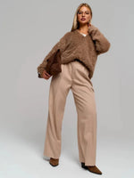 Cozy Priya Loose V-neck Sweater - Fall Essential