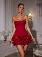 Ruby Strap Tube Top Short Skirt