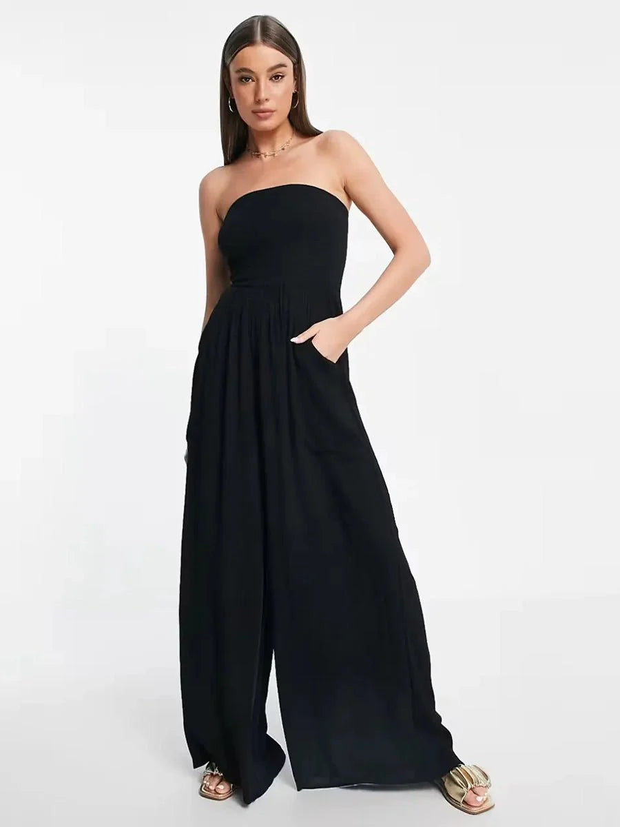 Stylish Samir Loose Tube-top Jumpsuit