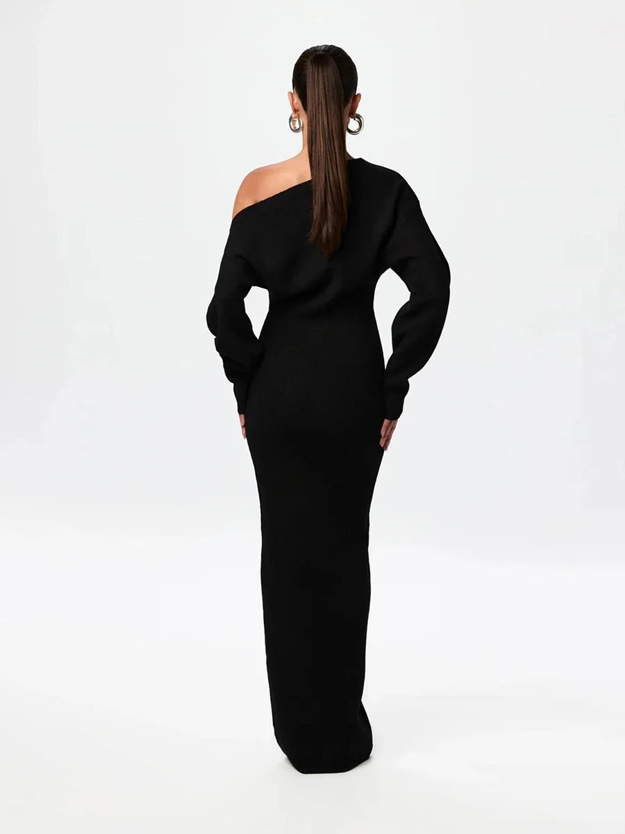 Stella Knitted Evening Dress: Knitted Elegance