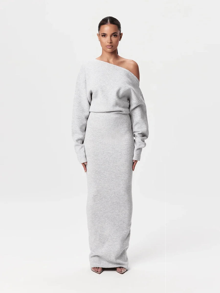 Stella Knitted Evening Dress: Knitted Elegance