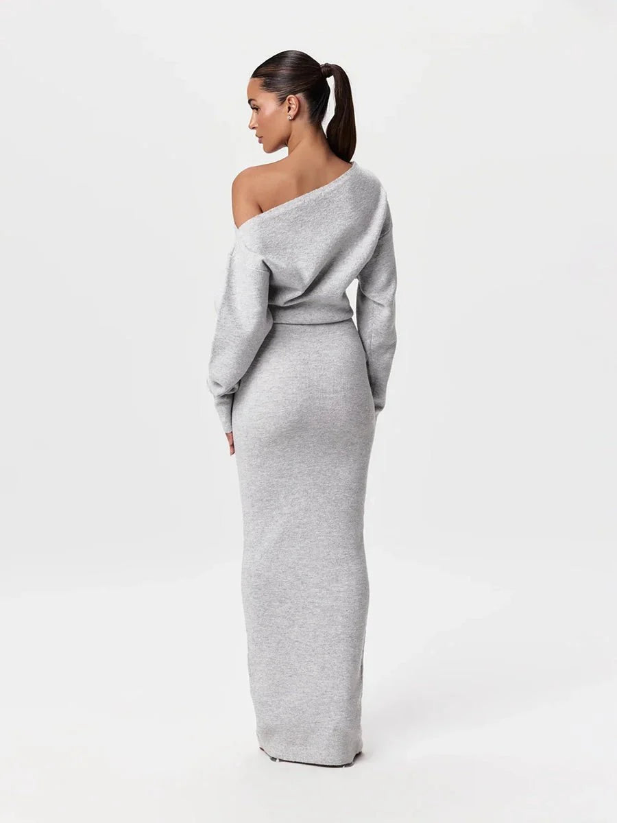 Stella Knitted Evening Dress: Knitted Elegance