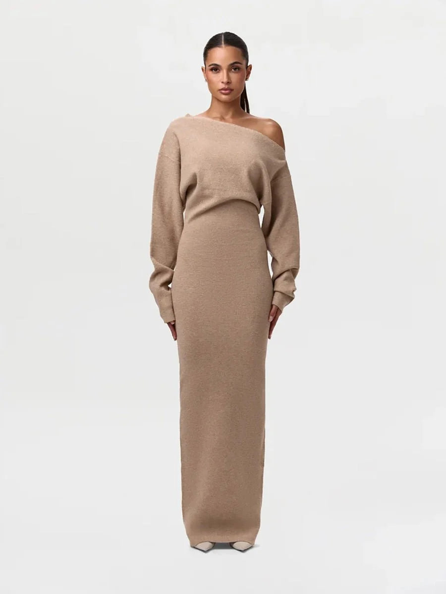 Stella Knitted Evening Dress: Knitted Elegance