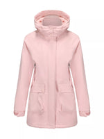 Full Size Zip Up Hooded Parka Outerwear Plus Size