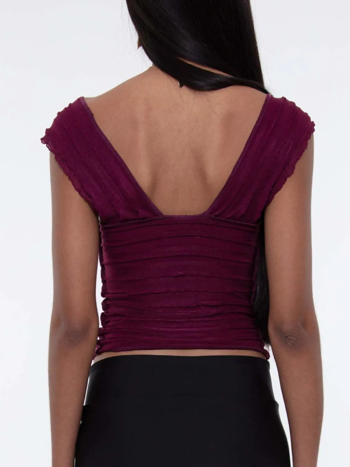 Ruched Solid Tank - Ladyez