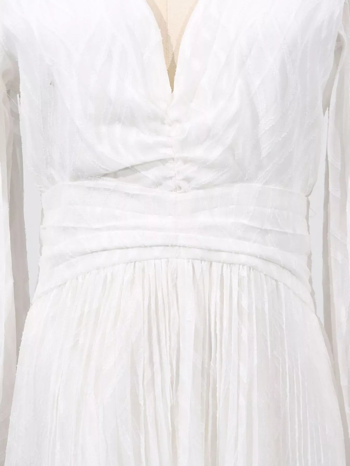 V-Neck Long Sleeve Maxi Dress
