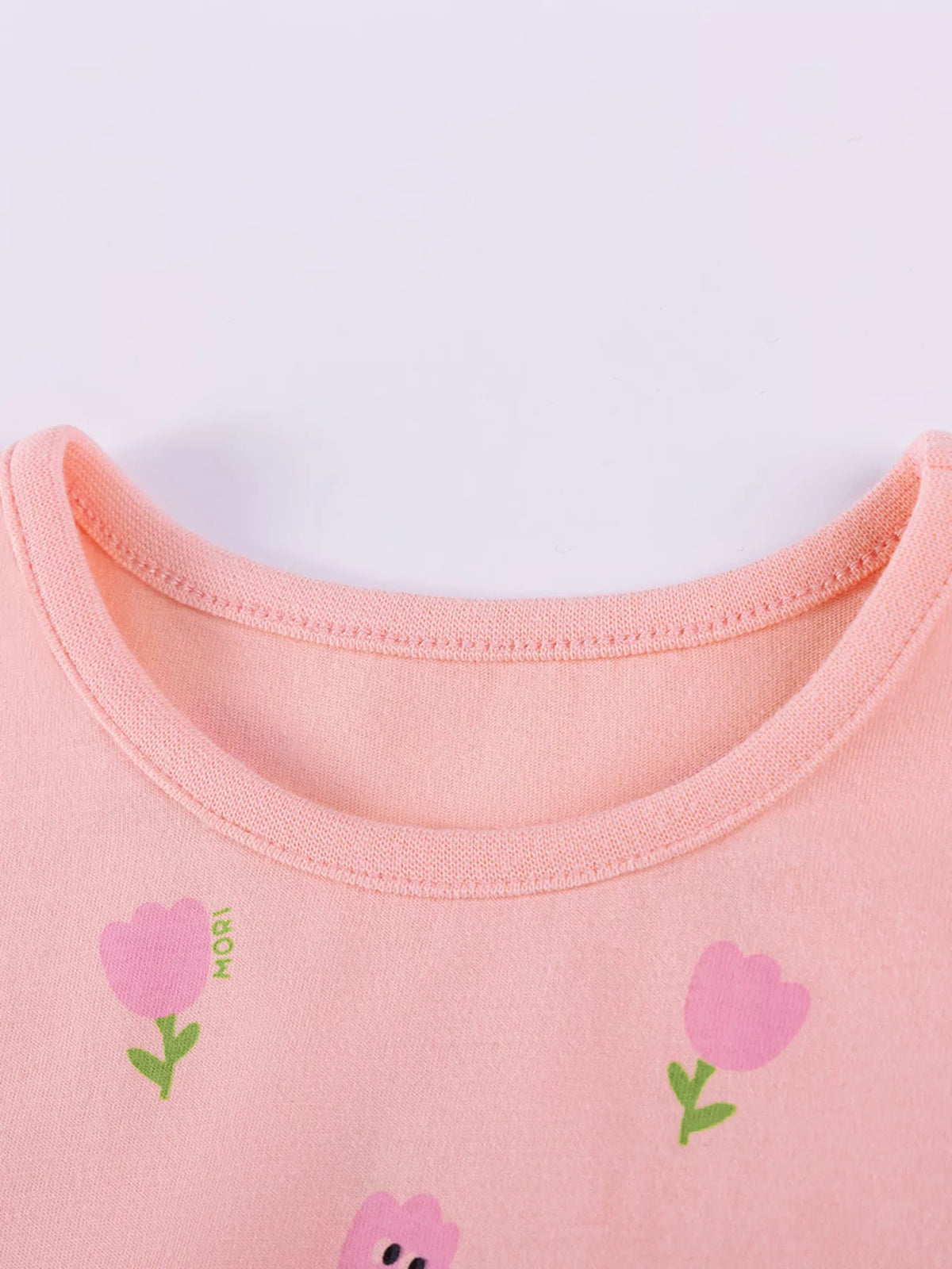 Children's Floral Print Tulle Layered Dress