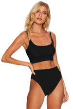 Color Block Spaghetti Strap Two-Piece Swim Set - Ladyez