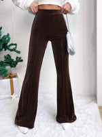 Corduroy High Waist Flare Pants