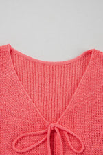 Double Tie V Neck Sweater Vest
