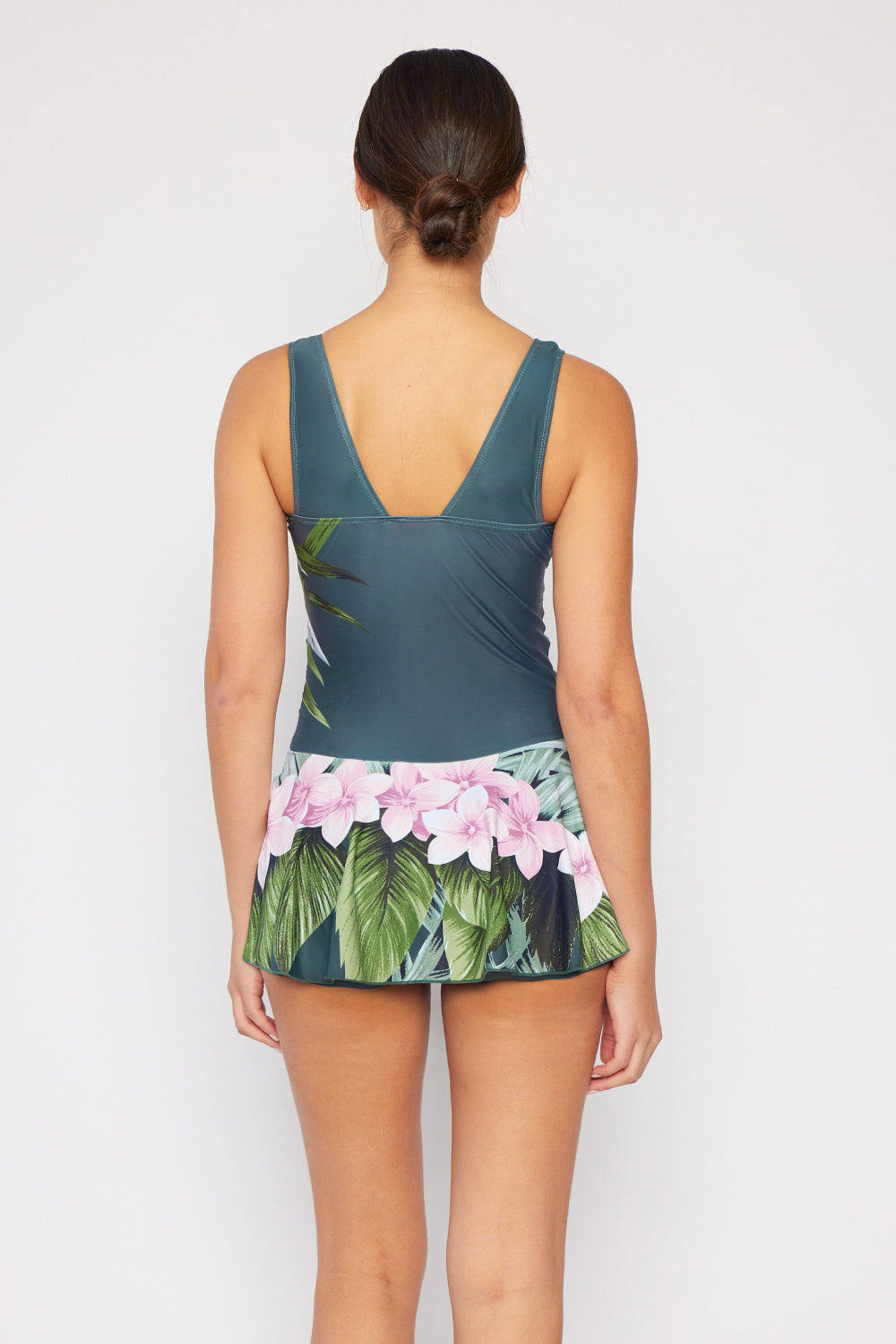 Marina West Swim Full Size Clear Waters Swim Dress in Aloha Forest - Ladyez