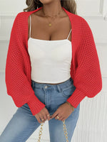 Open Front Batwing Sleeve Cardigan
