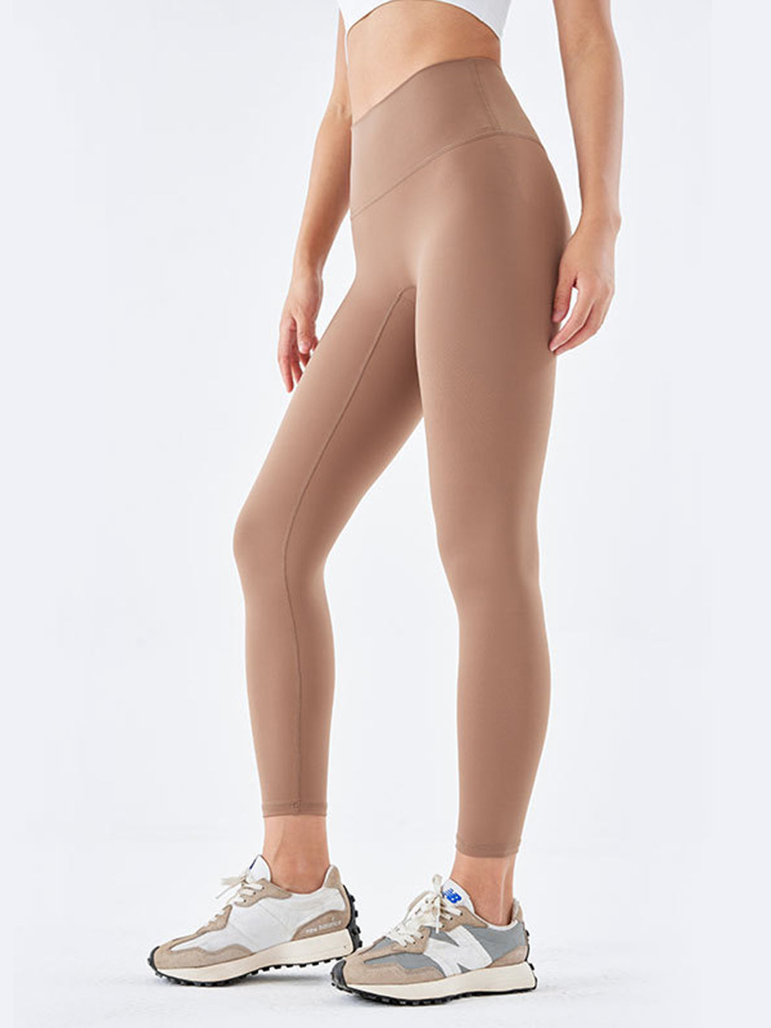 Wide Waistband Sports Leggings - Ladyez