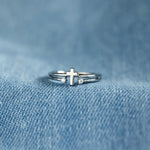 925 Sterling Silver Cross Ring