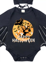 Children's Halloween Bat Bodysuit & Hat Costume Set