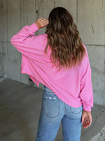 Ribbed Collared Neck Button Up Jacket