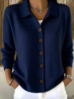 Button-Up Long Sleeve Cardigan