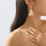 Christmas Tree Dangle Earrings