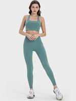 Millennia Square Neck Wide Strap Active Tank - Ladyez