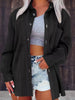 Button Up Long Sleeve Knit Outerwear