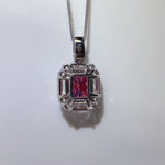 5 Carat Moissanite 925 Sterling Silver Pendant Necklace