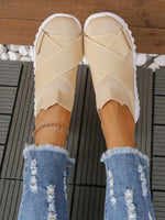 Crossover Strap Mesh Slip-Ons