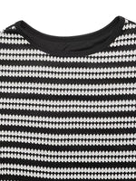 Striped Sleeveless Bodycon Knit Maxi Dress