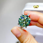 10 Carat 925 Sterling Silver Moissanite Ring