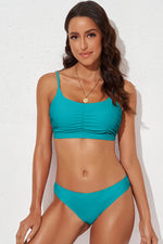 Scoop Neck Sleeveless Swim Set - Ladyez