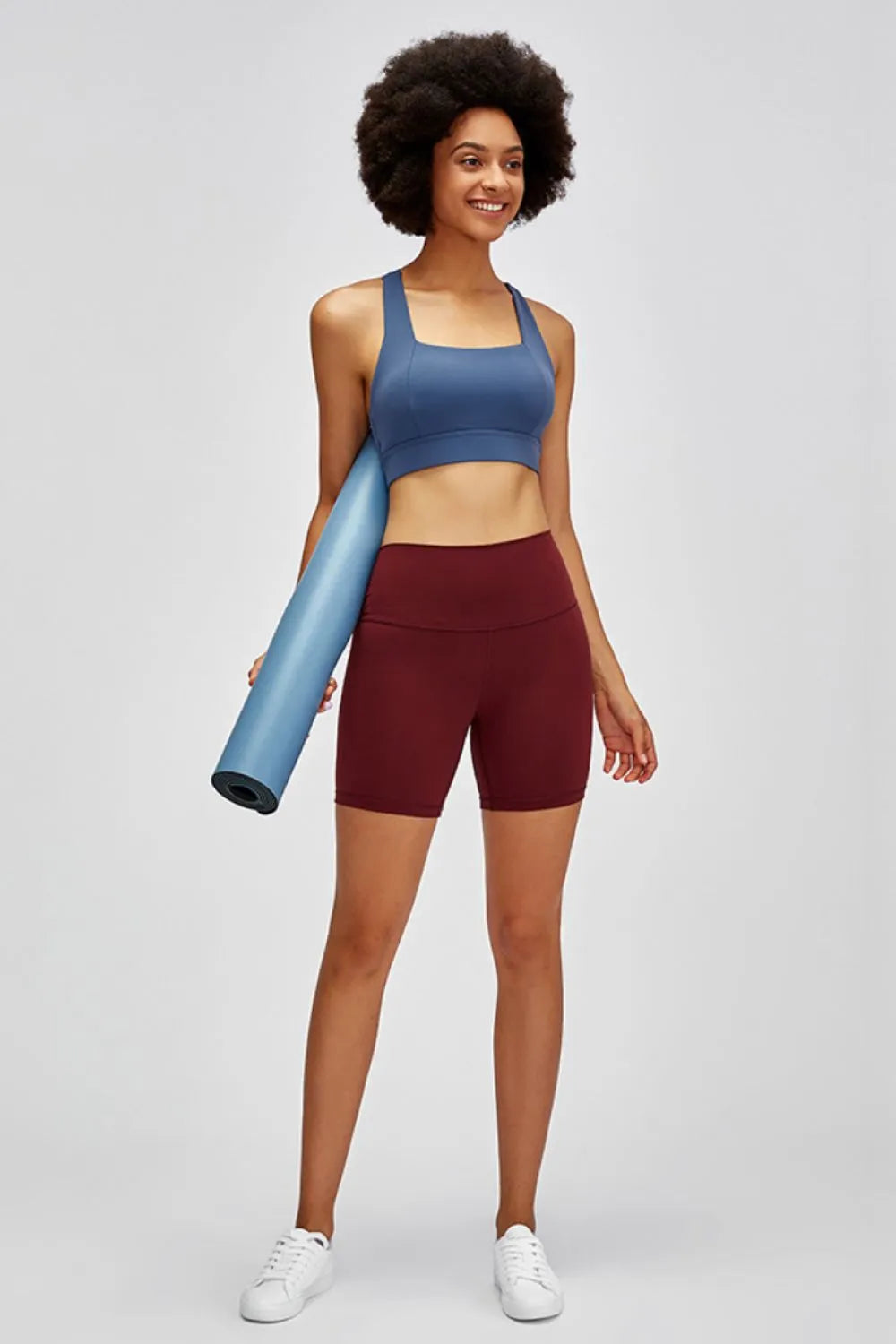 Millennia High Waist Training Shorts - Ladyez