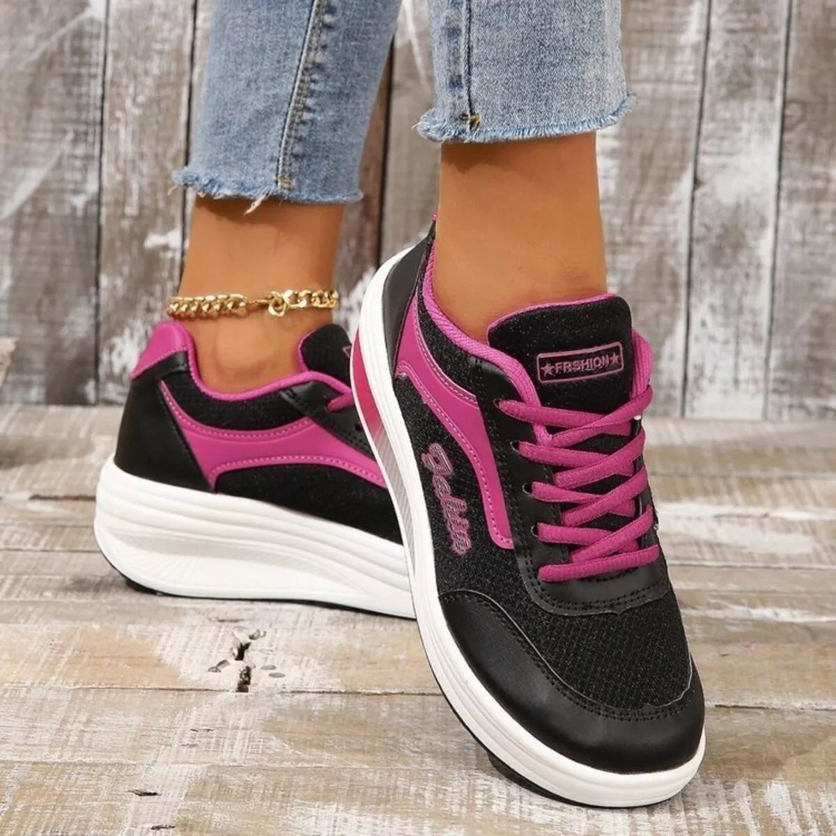 Round Toe Platform Athletic