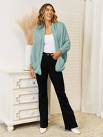 Angel Wings Open FrontCardigan with Pockets