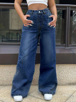 High-Waisted Wide Leg Jeans