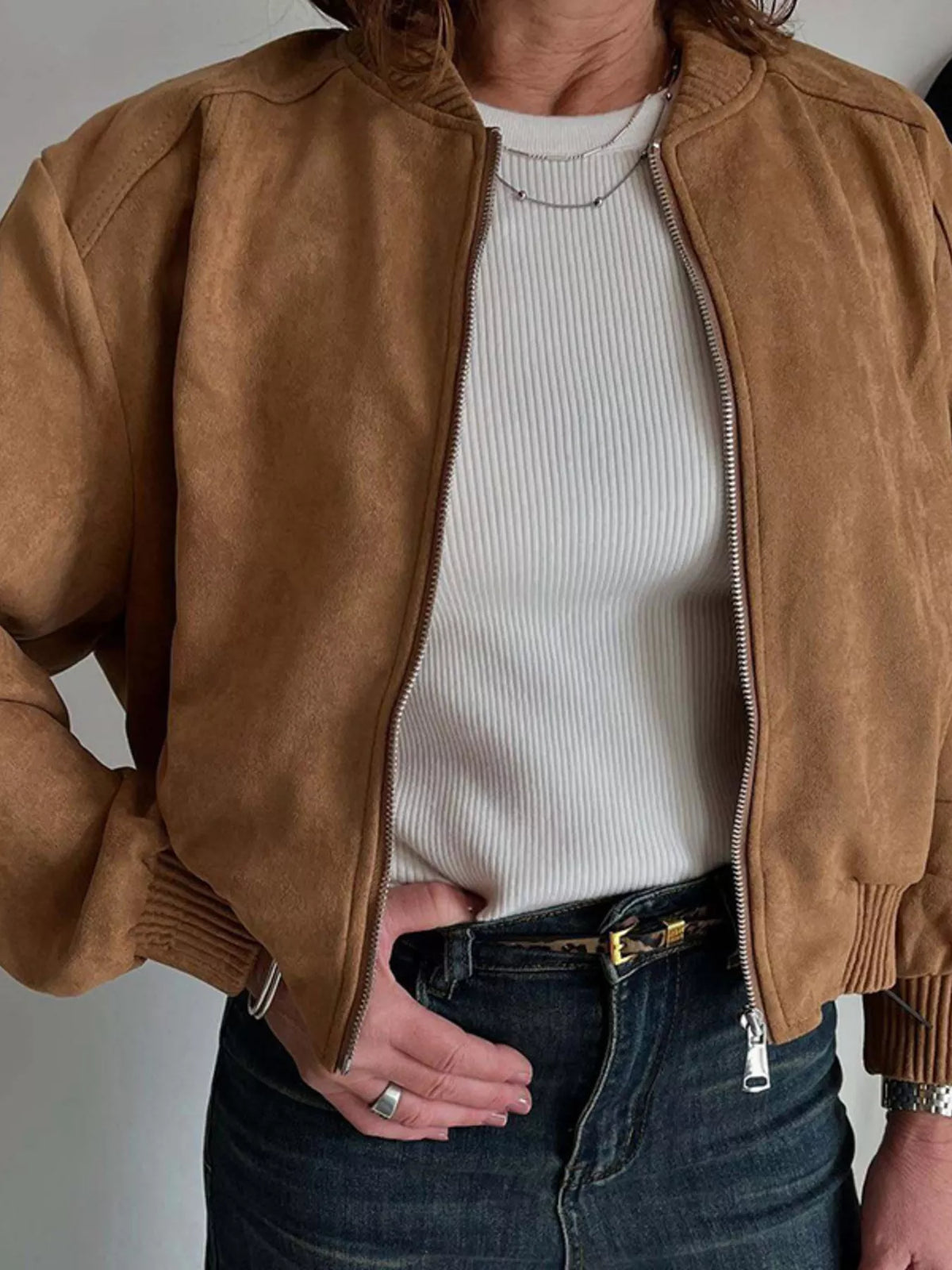 Zip Up Long Sleeve Jacket
