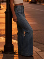 High-Waisted Flare Leg Jeans