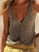 Crochet V-Neck Tank