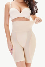 Full Size High Waisted Pull-On Shaping Shorts - Ladyez