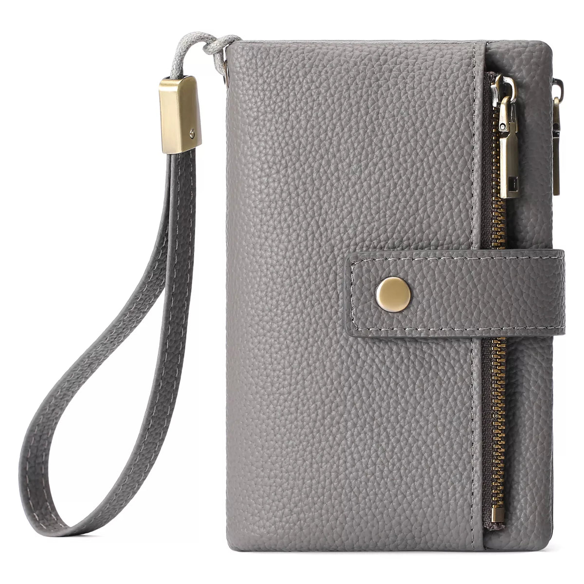 Solid Color Leather Wallet