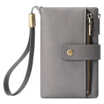 Solid Color Leather Wallet