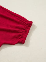 Braided Detail Half Sleeve Blouse
