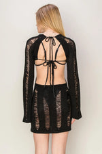 HYFVE Backless Cover Up Mini Dress - Ladyez