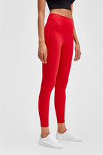 Millennia Wide Seamless Band Waist Sports Leggings - Ladyez