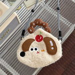 Cartoon Plush Crossbody Bag