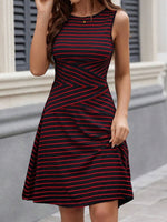 Round Neck Sleeveless Dress
