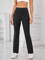 Lovelet High Waist Active Pants with Pockets - Ladyez