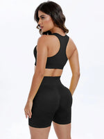 Scoop Neck Wide Strap Top and Shorts Active Set