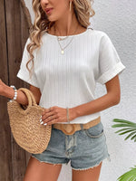 Textured Short Sleeve T-Shirt