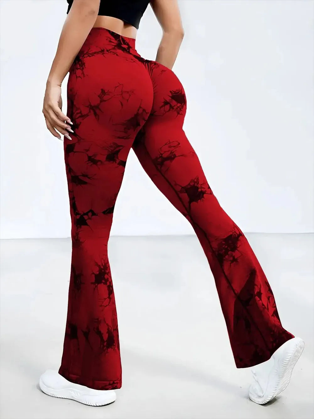 Tie-Dye High Waist Active Leggings - Ladyez