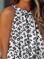 Ruffled Printed Halter Neck Cami Top - Ladyez